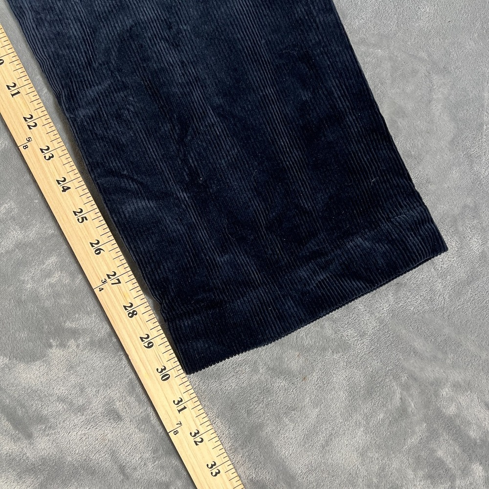 Polo Ralph Lauren Corduroy Pants Mens 34x30 New Navy Blue Chino Straight Stretch - Picture 14 of 14